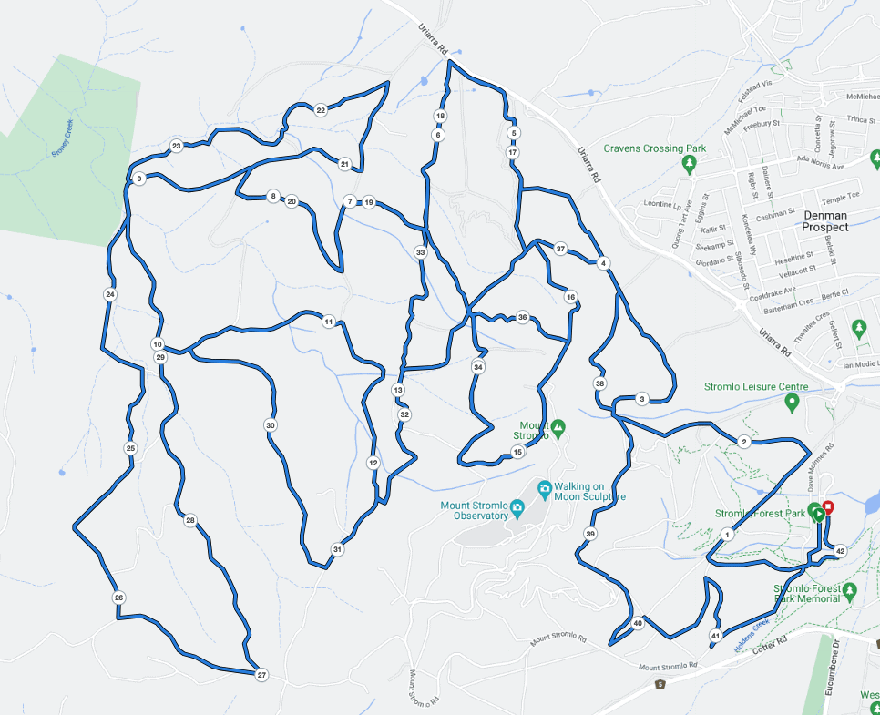 Srf Marathon Map